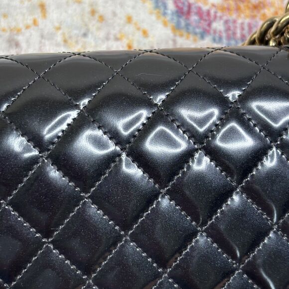 Chanel Patent Quilted Small Boy Flap Bag Iridescent - Picture 6 of 16